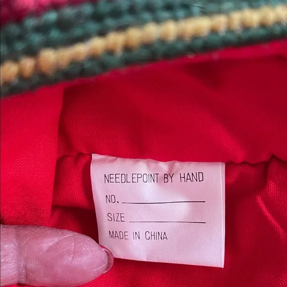 Festive Santa Christmas Stocking - Red and Green - Picture 6 of 6